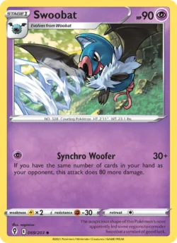 Swoobat (#69) — Reverse Holo — EVS 069