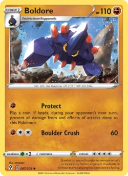 Boldore (#87) — Reverse Holo — EVS 087
