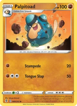 Palpitoad (#89) — Reverse Holo — EVS 089