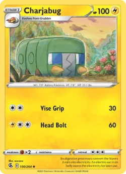 Charjabug (#100) — Reverse Holo — FST 100