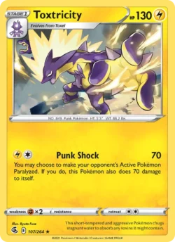 Toxtricity (#107) Reverse Holo — Reverse Holo — FST 107