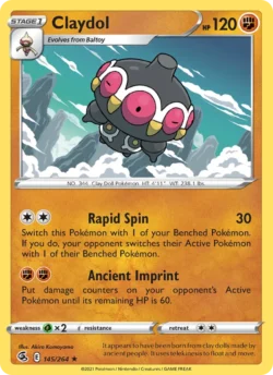 Claydol (#145) — Reverse Holo — FST 145