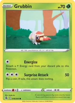 Grubbin (#18) Reverse Holo — Reverse Holo — FST 018