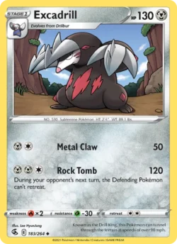 Excadrill (#183) — Reverse Holo — FST 183