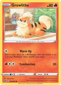 Growlithe (#32) — Reverse Holo — FST 032