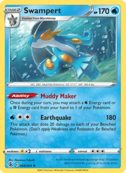 Swampert (#64) — Reverse Holo — FST 064