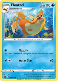 Floatzel (#039) — Reverse Holo — BRS 039