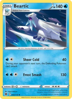 Beartic (#043) — Reverse Holo — BRS 043