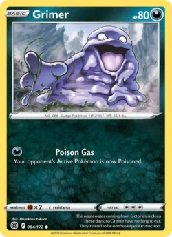 Grimer (#084) — Reverse Holo — BRS 084