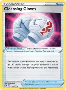 Cleansing Gloves (#136) — Reverse Holo — BRS 136