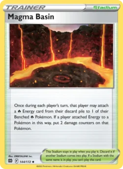Magma Basin (#144) — Reverse Holo — BRS 144
