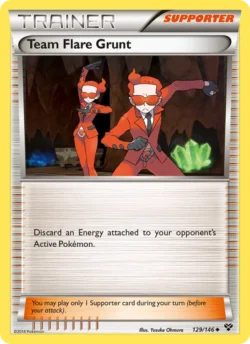 Team Flare Grunt (#129) Reverse Holo — Reverse Holo — XY 129