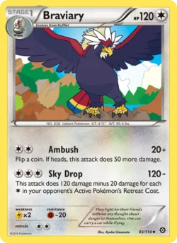 Braviary (#93) — Reverse Holo — STS 093