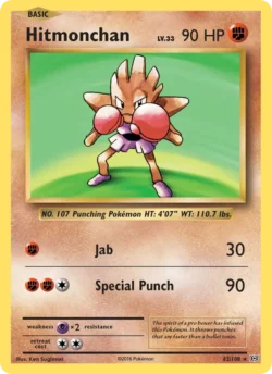 Hitmonchan (#62) Holo — Holo — EVO 062