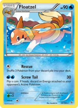 Floatzel (#29) — Reverse Holo — FLF 029