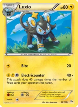 Luxio (#33) — Reverse Holo — FLF 033