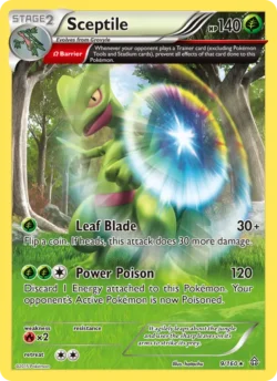 Sceptile (#9) — Reverse Holo — PRC 9