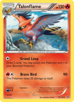 Talonflame (#15) — Reverse Holo — ROS 015