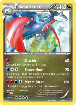 Salamence (#57) — Reverse Holo — ROS 057