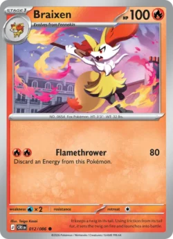 Braixen (#012) — CRI 012