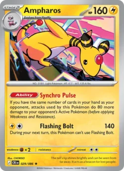 Ampharos (#029) Reverse Holo — Reverse Holo — CRI 029