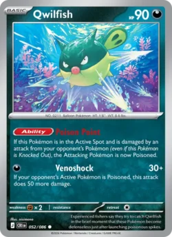 Qwilfish (#052) Reverse Holo — Reverse Holo — CRI 052