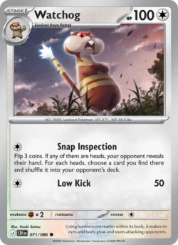 Watchog (#071) Reverse Holo — Reverse Holo — CRI 071